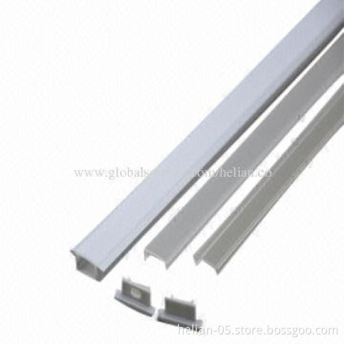6063 LED Aluminum Profile with End Caps and Fixing Clips